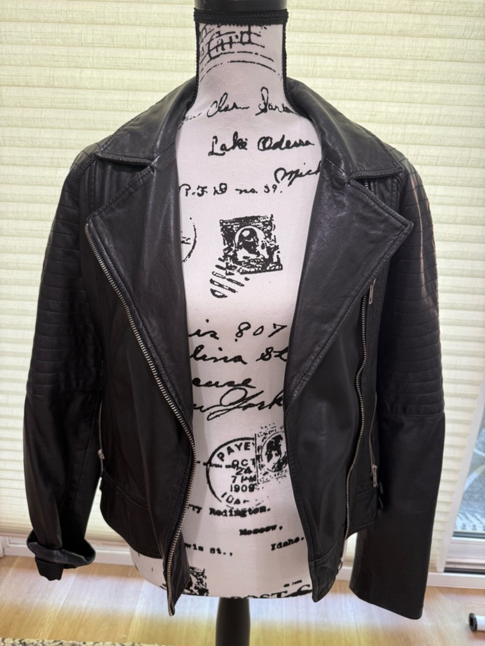 BB Dakota Black Quilted Moto Jacket - Women's - Picture 2 of 6